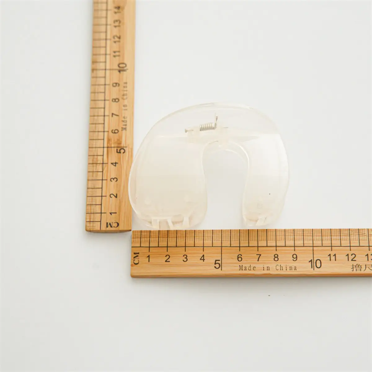 Beige Minimalist Claw Clip