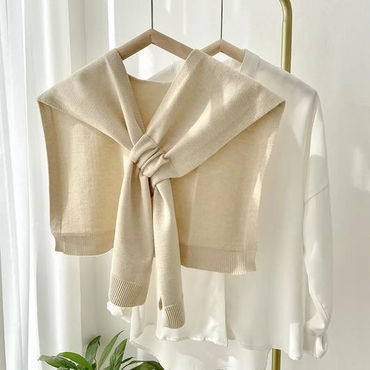 Apricot Knitted Shawl