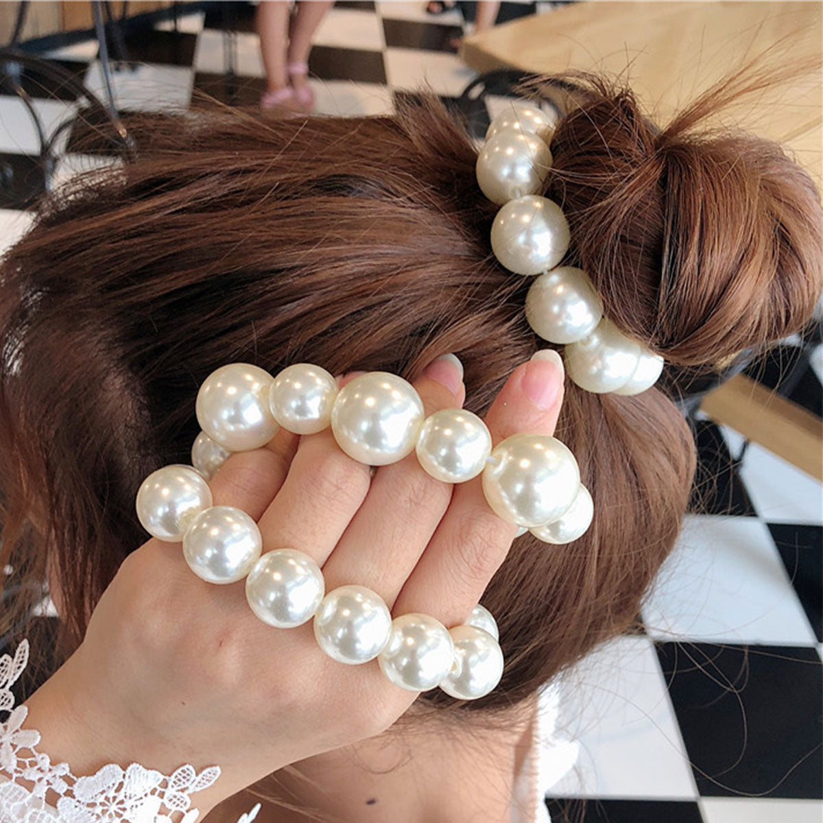 Pearl Hair Tie Bracelet