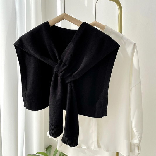 Black Knitted Shawl