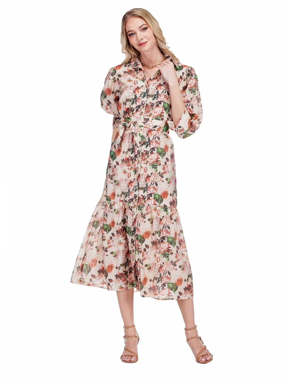 JADE Autumn Mum Midi Shirtdress