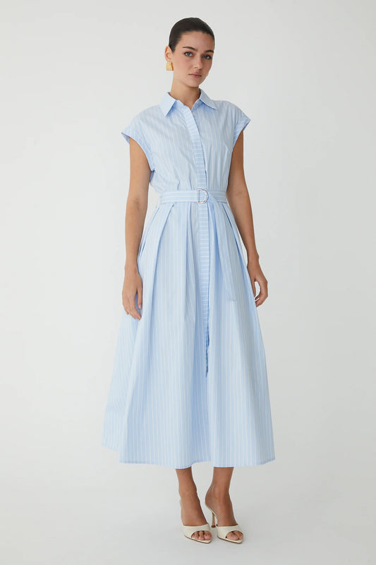 JS71 Nazra Stripe Midi Dress