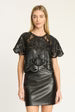 CABALLERO Black Kant Top