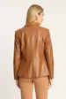 CABALLERO Tobacco Vegan Leather Kindra Jacket