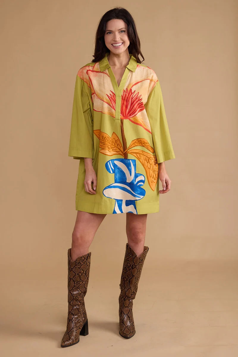 DOUBLE A Colette Dress - Lotus