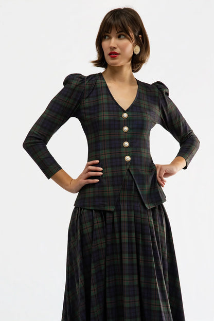 SMITH & QUINN Glade Plaid Lennox Maxi Skirt