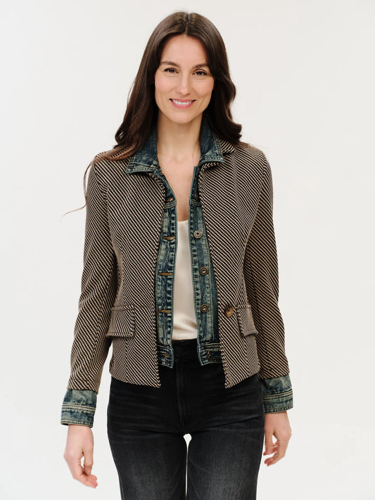 Clarissa Lexington Check Blazer