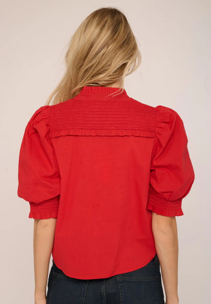 LOVE THE LABEL Red Tango Zinny Top