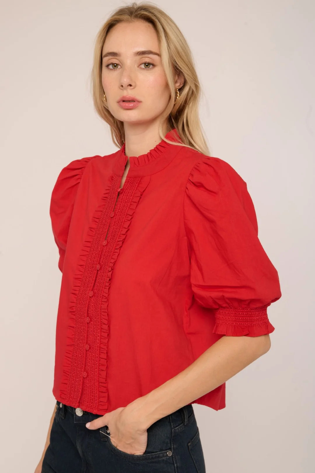 LOVE THE LABEL Red Tango Zinny Top