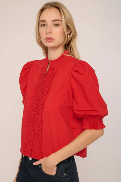 LOVE THE LABEL Red Tango Zinny Top