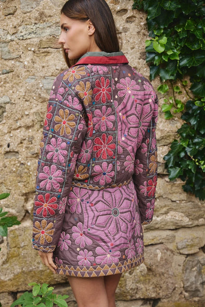 LOVE THE LABEL Floral Fable Quilted Jacket