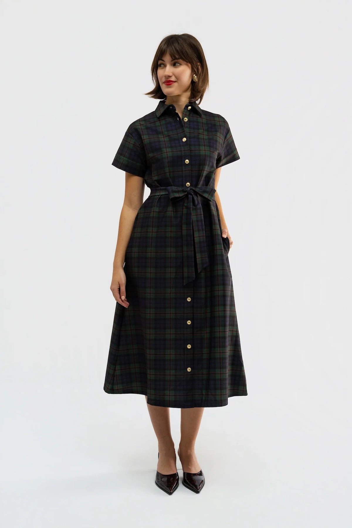 SMITH & QUINN Glade Plaid Miller Maxi Dress