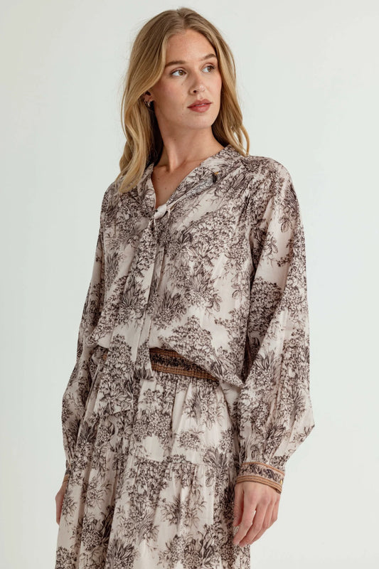 SUNDAYS Parchment Garden Sylvan Blouse