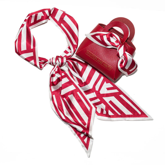 Red & White Game Day Accessory Scarf