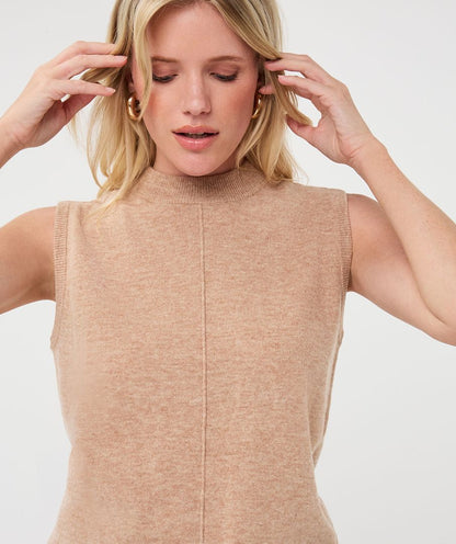 Wendy Sand Sleeveless Top