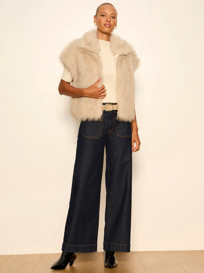 SANTUARY Dark Denim Wide Leg Chelsea Too Much Jeans