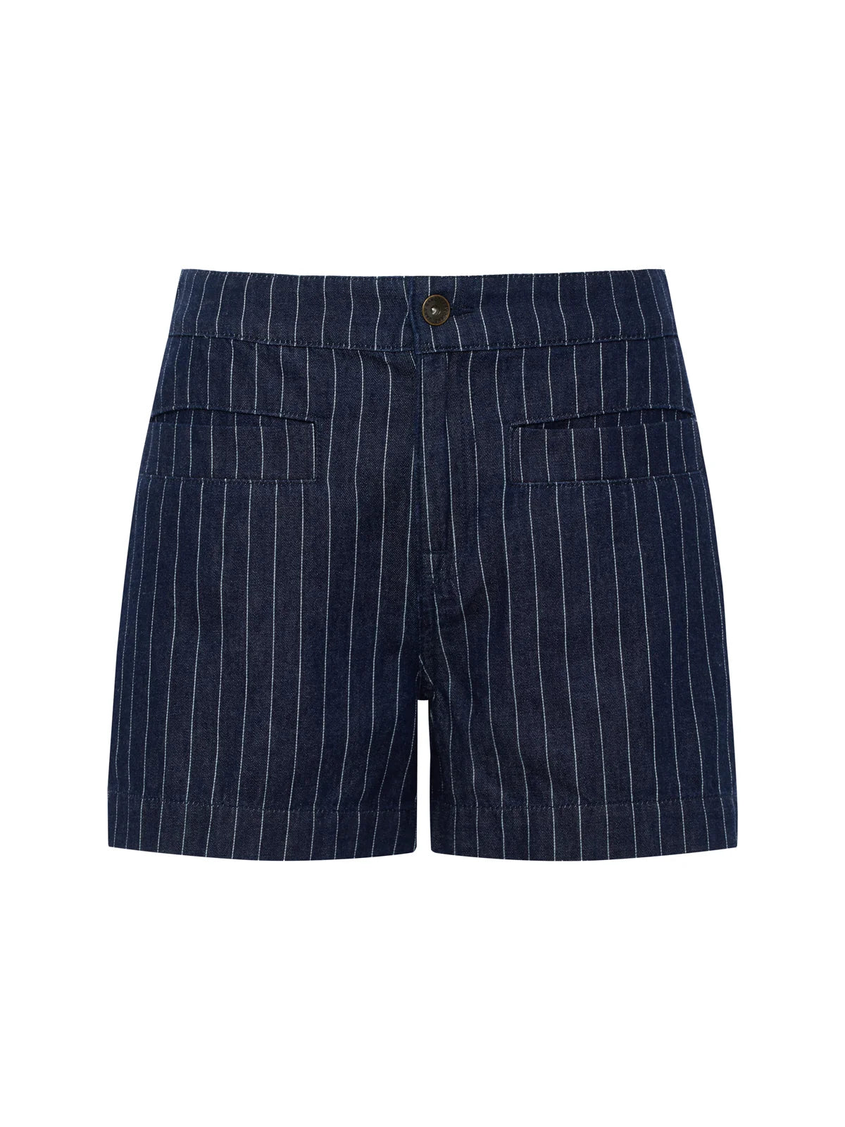 SANCTUARY Dark Denim Voyage Pinstripe Luna Short