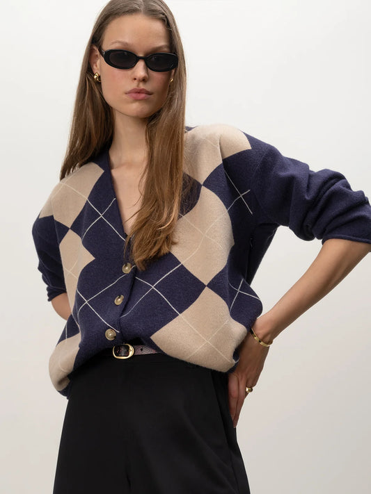 SANCTUARY Loma Argyle Arden Cardigan