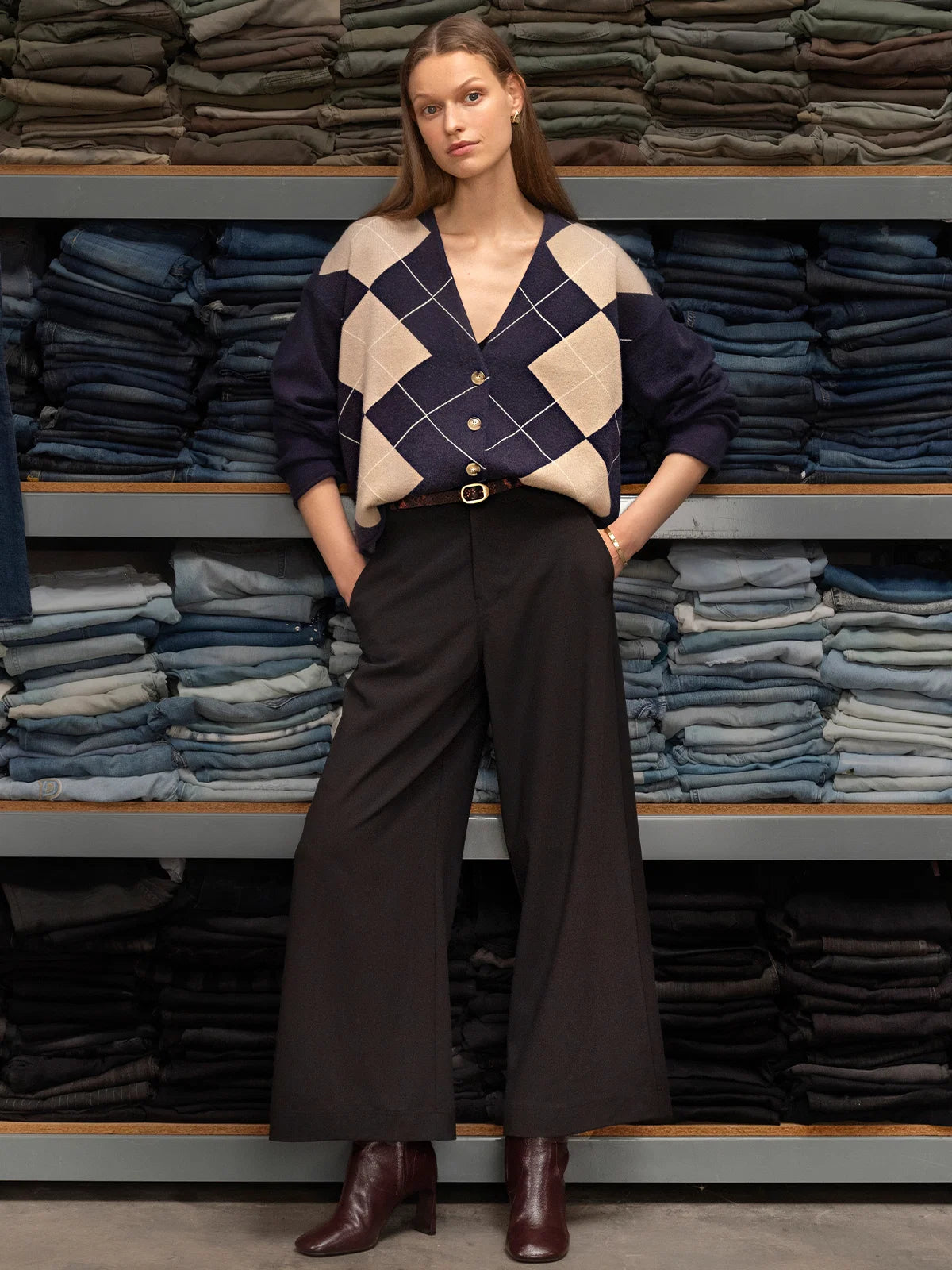 SANCTUARY Loma Argyle Arden Cardigan