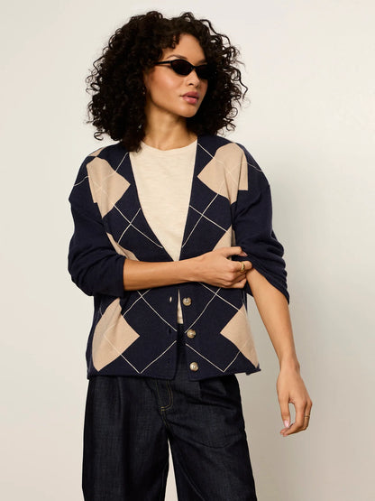 SANCTUARY Loma Argyle Arden Cardigan