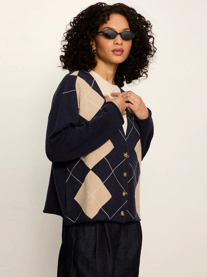 SANCTUARY Loma Argyle Arden Cardigan
