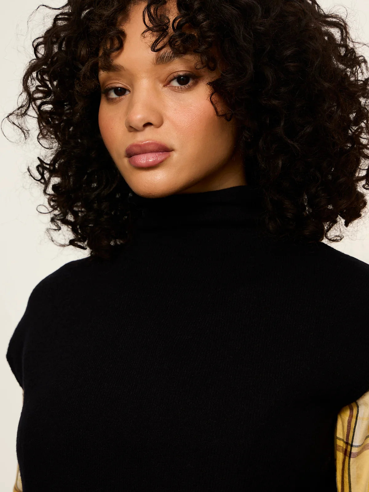 SANCTUARY Black Mock Neck Sweater