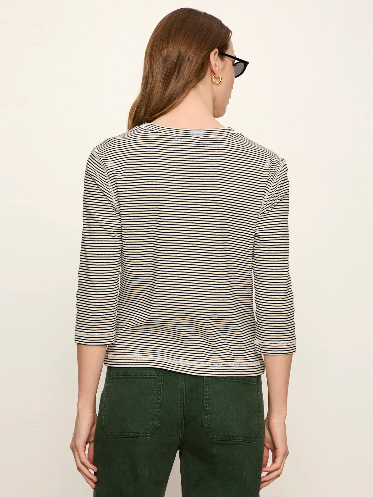 SANCTUARY Chalk French Stripe Mode Tee