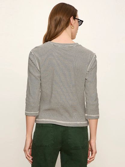 SANCTUARY Chalk French Stripe Mode Tee