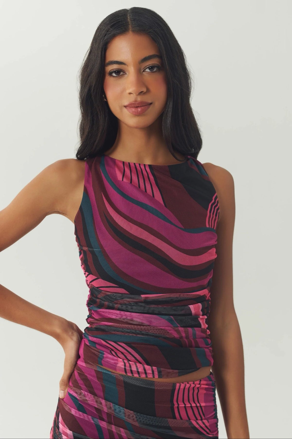 HUTCH Pink/Multi Savy Top