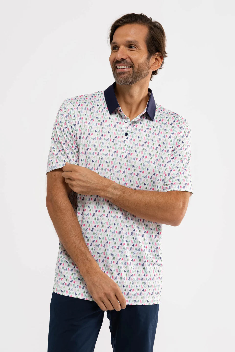 SMITH & QUINN Men's The Spectator Micro Harvey Polo