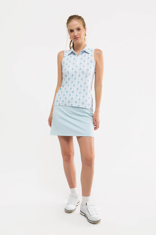 SMITH & SMITH Alice Blue Dot Floral Polo