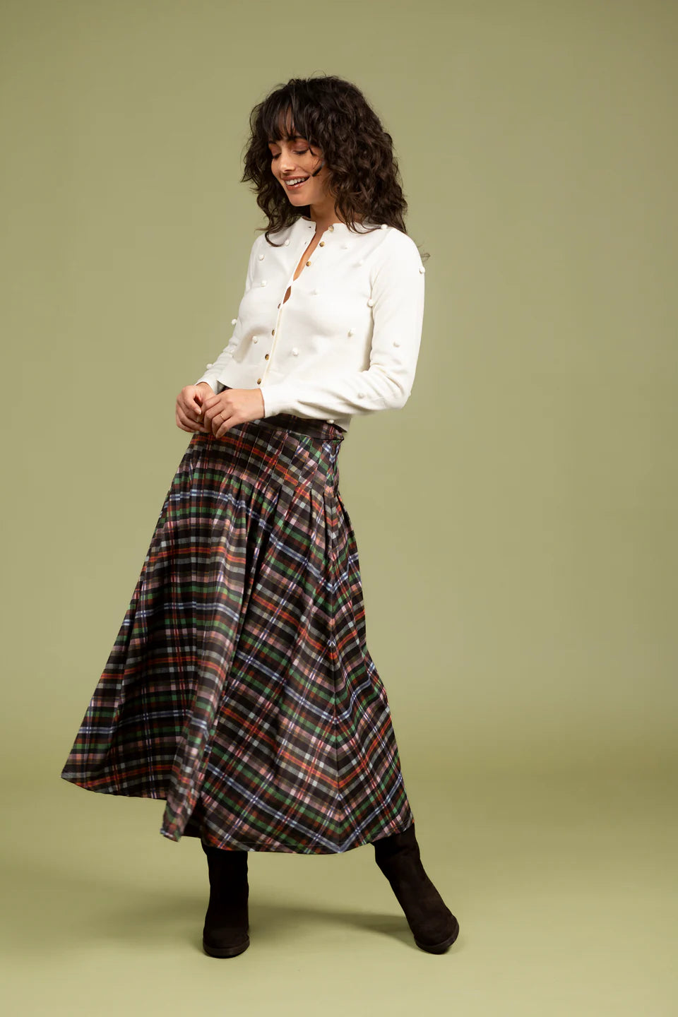 SMITH & QUINN Lennox Stockholm Plaid Skirt
