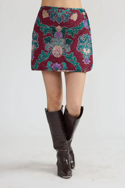 DOUBLE A Damask Stevie Skirt