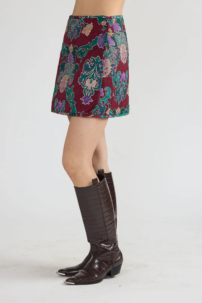 DOUBLE A Damask Stevie Skirt