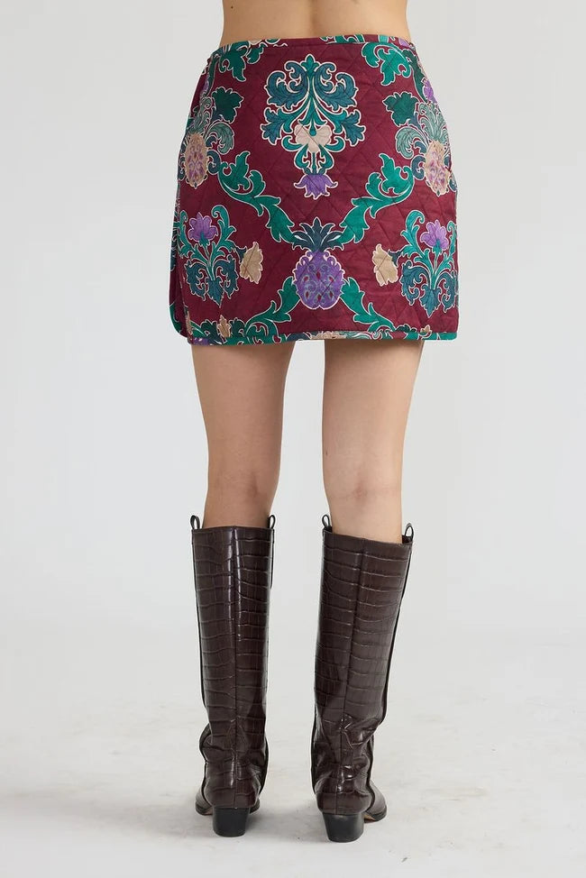DOUBLE A Damask Stevie Skirt