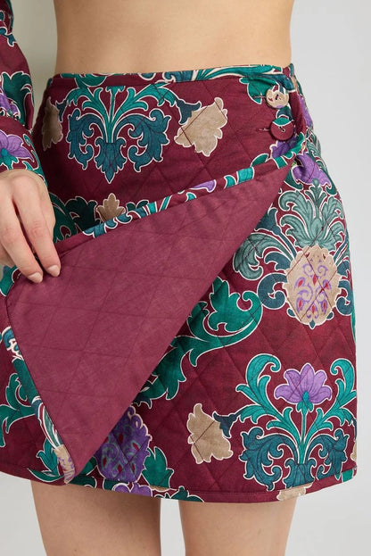 DOUBLE A Damask Stevie Skirt