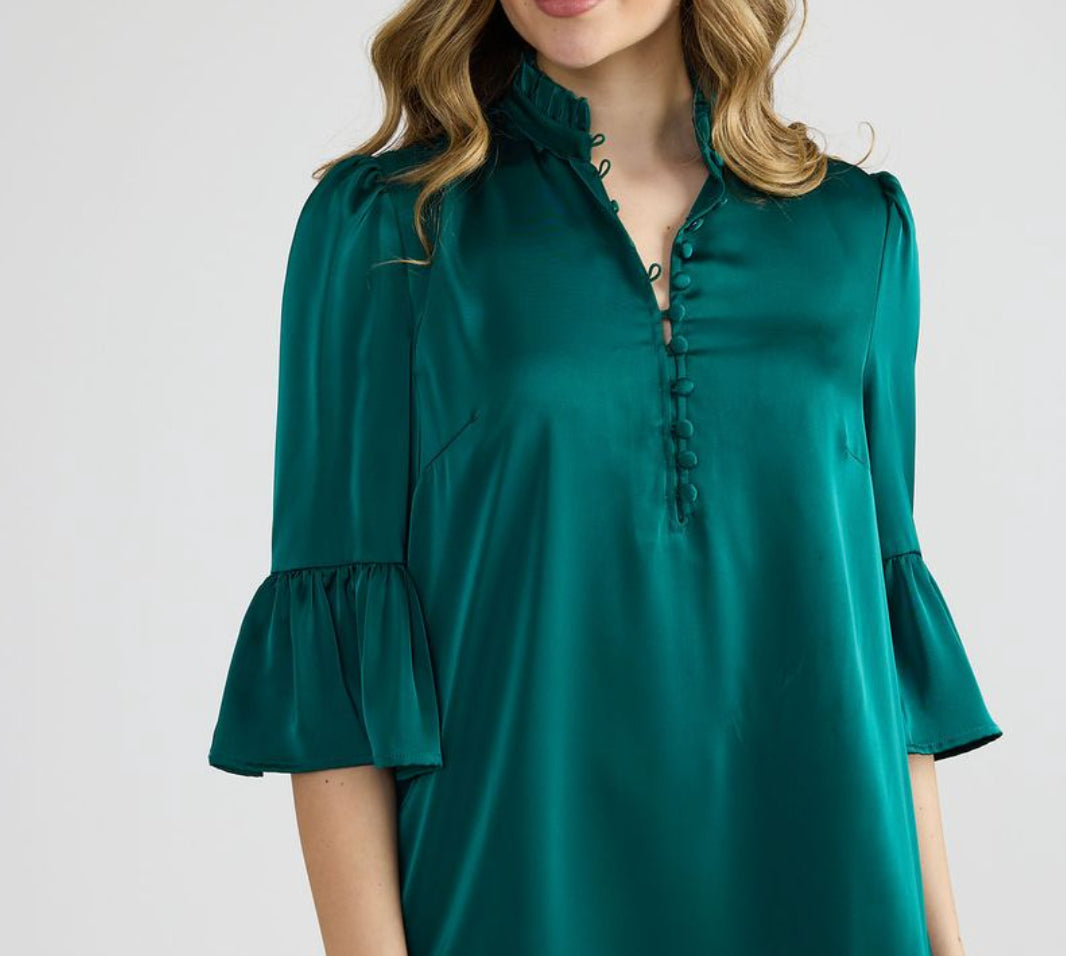 DOUBLE A Teal Chelsea Dress