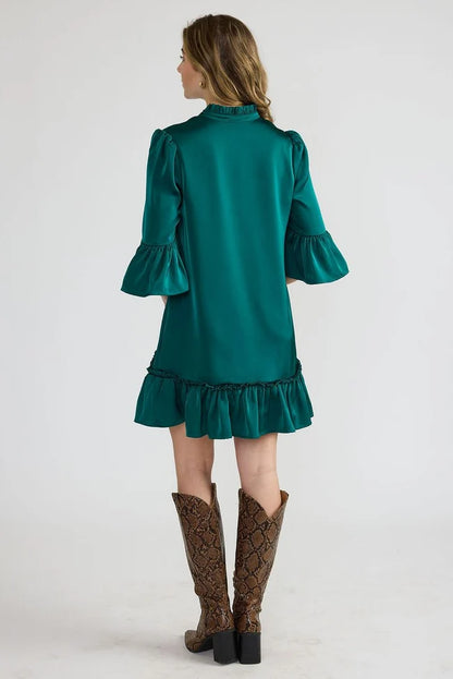 DOUBLE A Teal Chelsea Dress