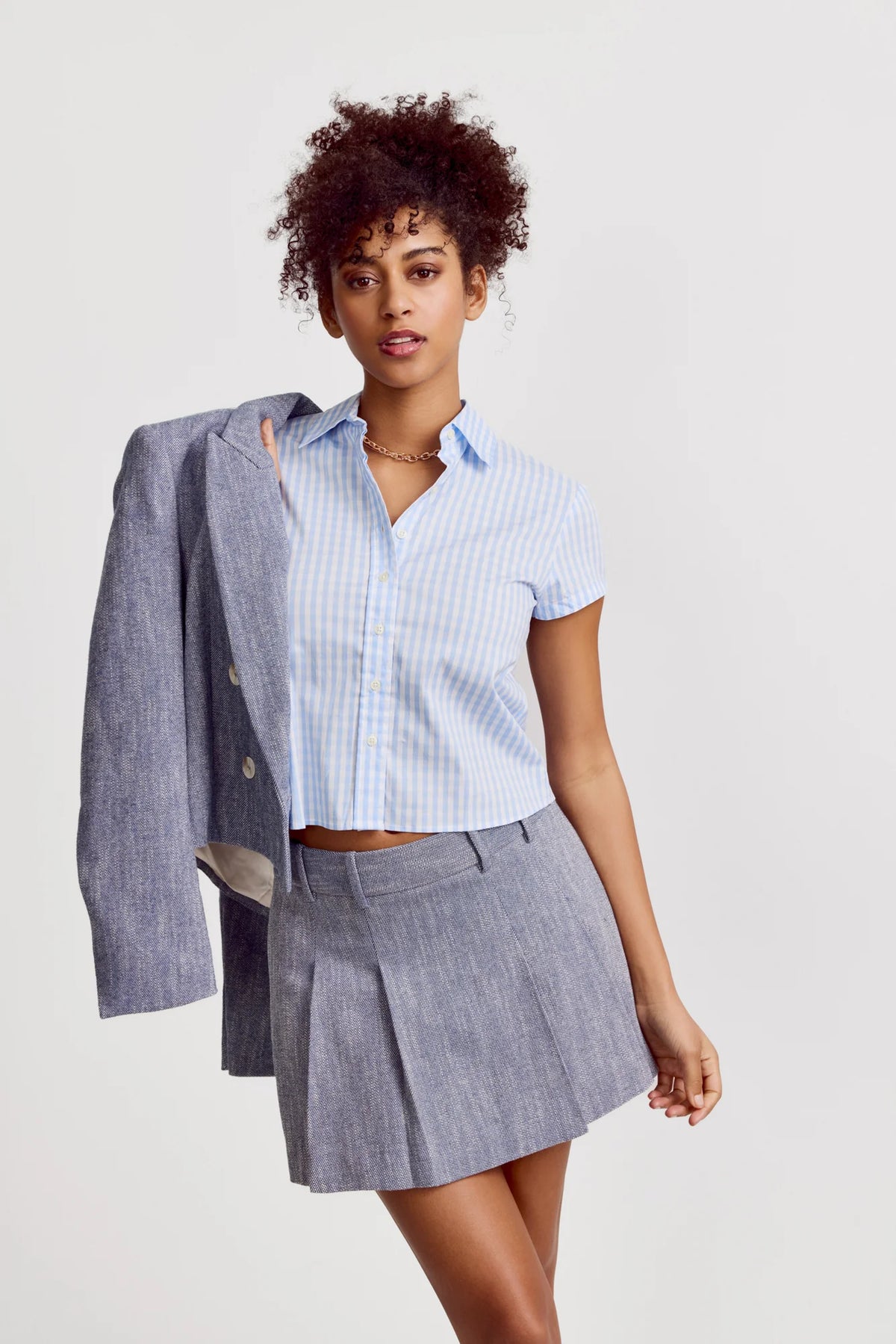 THE SHIRT Boxy SS Cropped Shirt