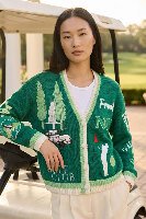 Gone Golfing Green Cardigan