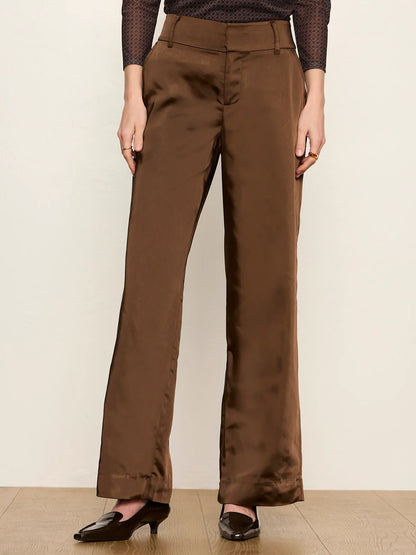 SANCTUARY Espresso Martini Spotlight Satin Trouser
