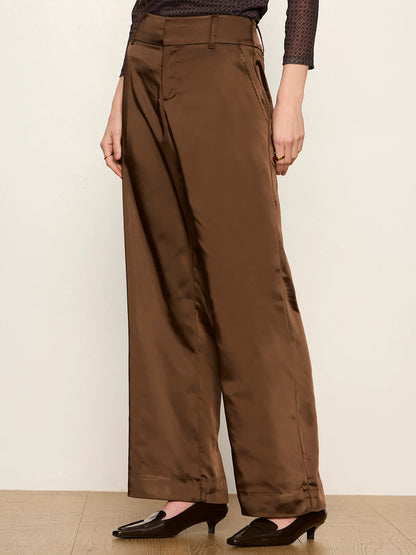 SANCTUARY Espresso Martini Spotlight Satin Trouser