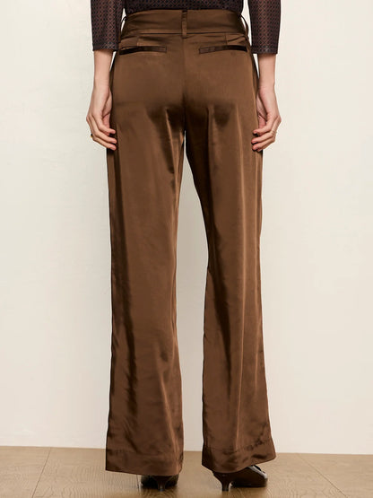 SANCTUARY Espresso Martini Spotlight Satin Trouser