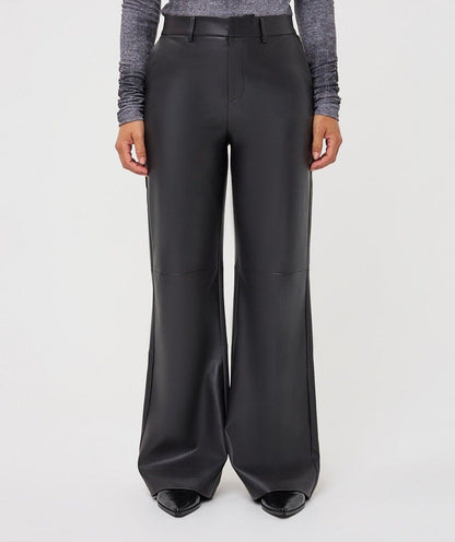 Franco Black Faux Leather Pant