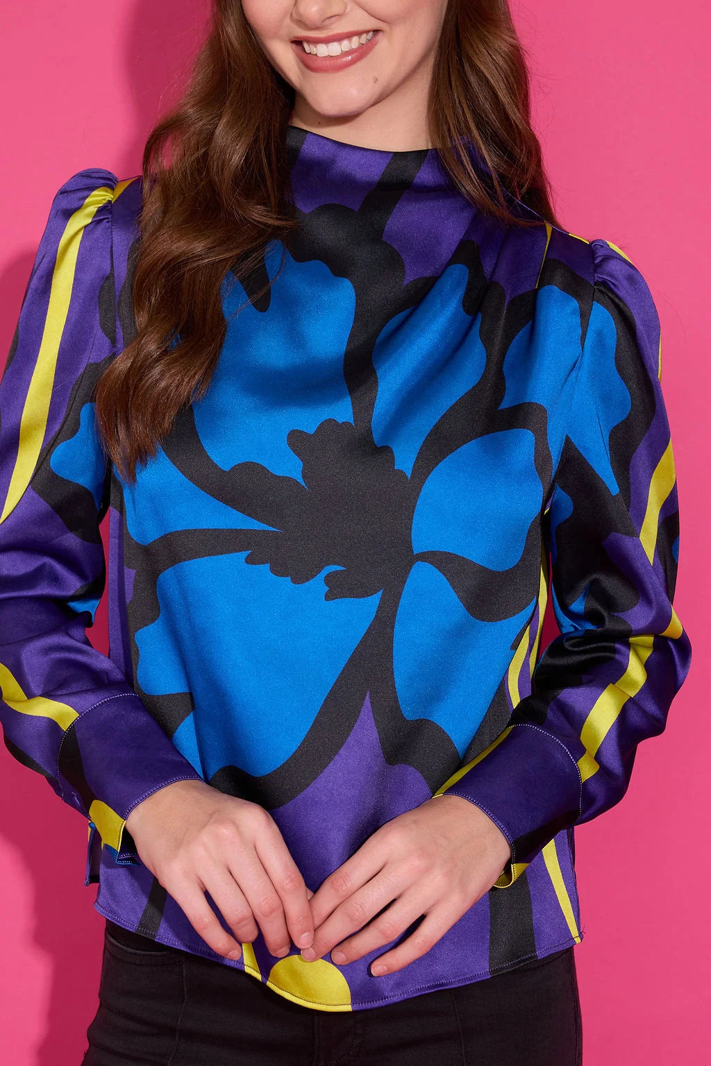 ALDEN ADAIR Violet Orchid Scarlett Top