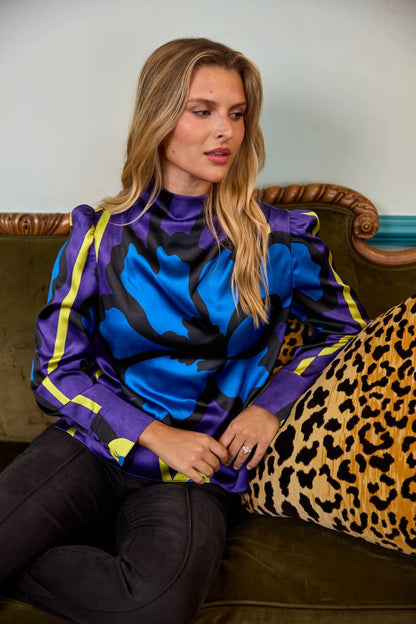 ALDEN ADAIR Violet Orchid Scarlett Top
