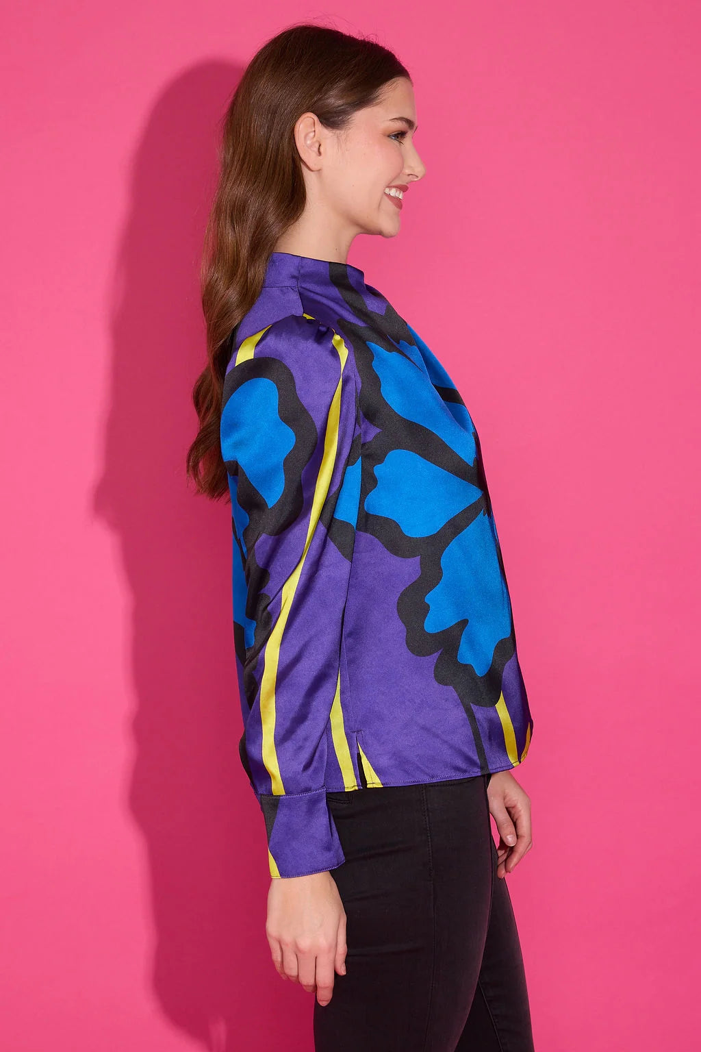 ALDEN ADAIR Violet Orchid Scarlett Top