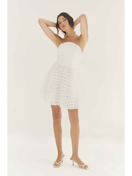 HUTCH White Patricia Mini Dress